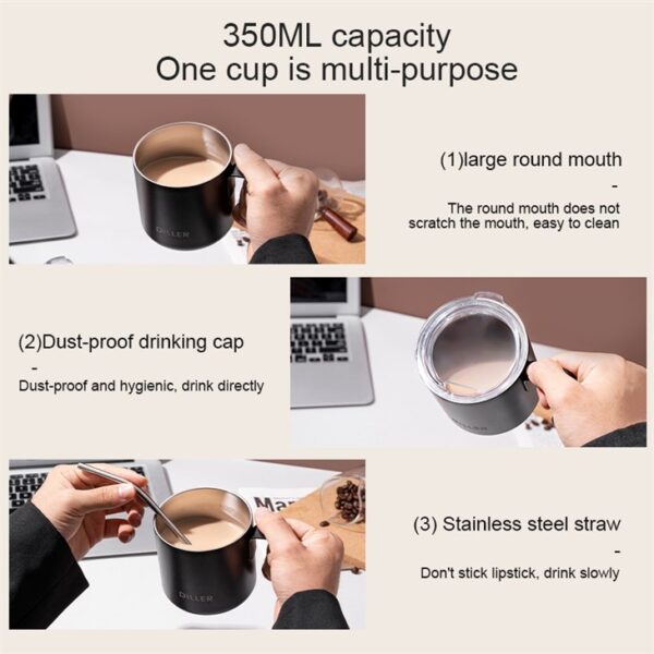 Insulated Coffee Cup With Lid - 이미지 2