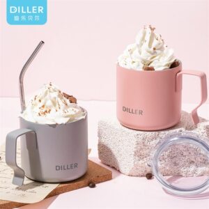 Tasse à café isotherme avec couvercle