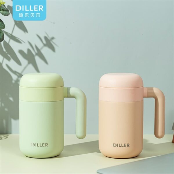 ハンドル付き断熱コーヒーマグ