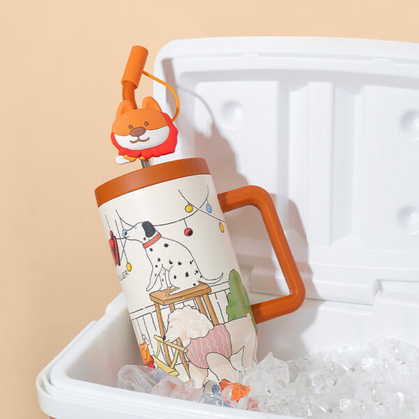 Insulated Coffee Mug With Straw - 画像 (5)