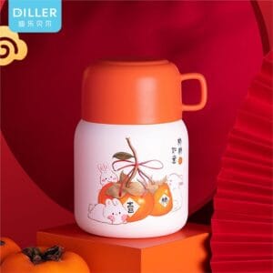 Pote térmico para alimentos com colher