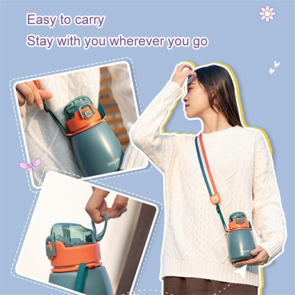 Insulated Straw Water Flask - 画像 (3)