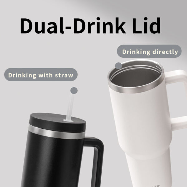 Insulated Tumbler Cup With Lid — изображение 4