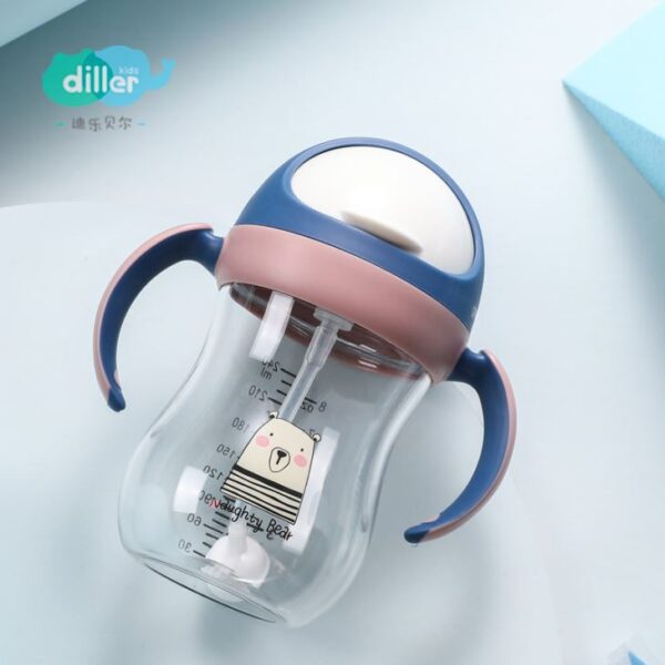 Kids Drink Bottle With Straw - Gambar 2