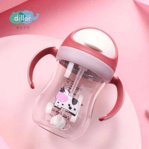 Kids Drink Bottle With Straw - Gambar 3