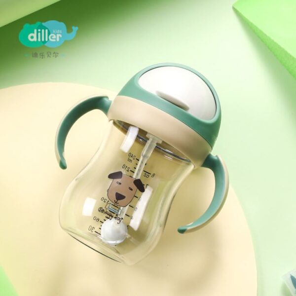 Kids Drink Bottle With Straw - Gambar 4