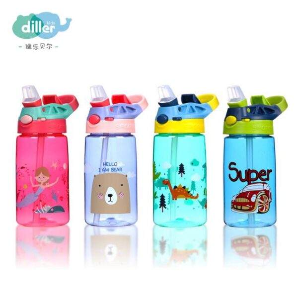 Kids Straw Water Bottle