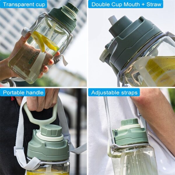Large Capacity Gym Water Bottle - 이미지 2