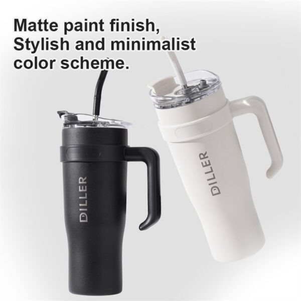 Large Capacity Insulated Coffee Mug - 画像 (6)