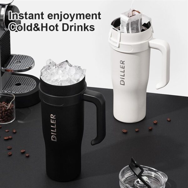 Large Capacity Insulated Coffee Mug - 画像 (5)