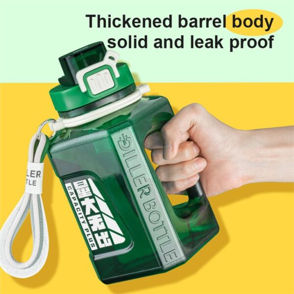 ⁦Large Capacity Square Water Bottle⁩ - الصورة ⁦4⁩