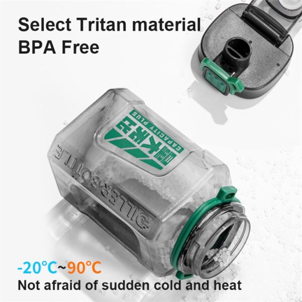 ⁦Large Capacity Square Water Bottle⁩ - الصورة ⁦5⁩