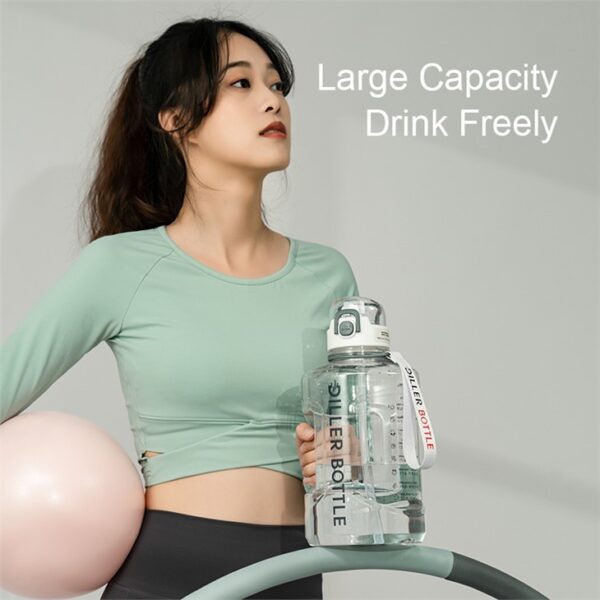 Large Capacity Water Bottle With Handle - Gambar 4