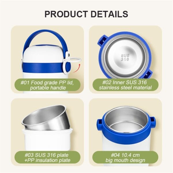 ⁦Layered Insulated Food Jar⁩ - الصورة ⁦2⁩