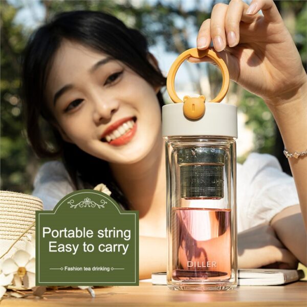 ⁦Lovely Bear Glass Bottle⁩ - الصورة ⁦4⁩