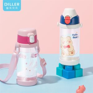 Бутылка для воды для детей с милым мультяшным рисунком