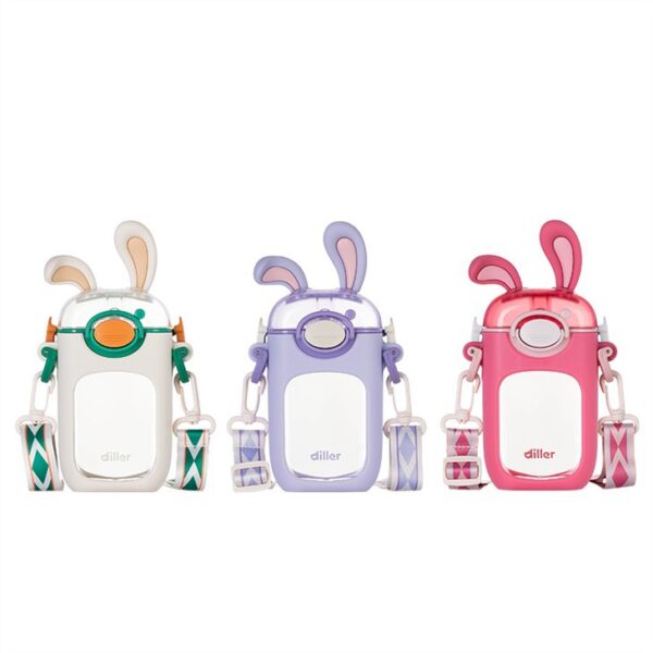Lovely Rabbit Ear Water Bottle For Kid - 画像 (7)