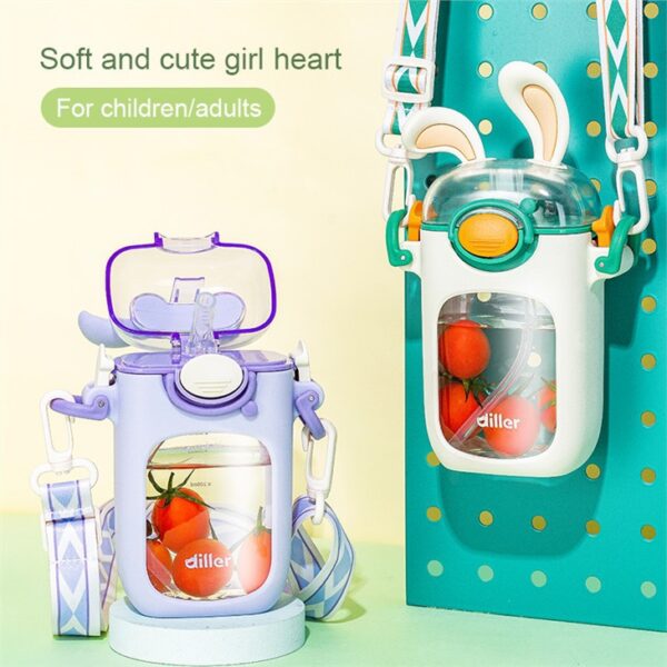 Lovely Rabbit Ear Water Bottle For Kid - 画像 (6)
