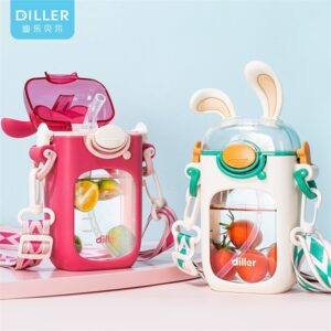 Прекрасная бутылка для воды в форме кроличьих ушей для ребенка