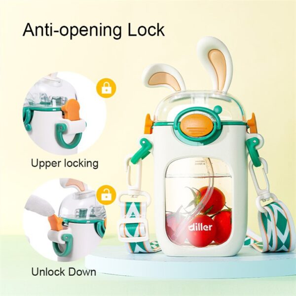 Lovely Rabbit Ear Water Bottle For Kid - 画像 (3)