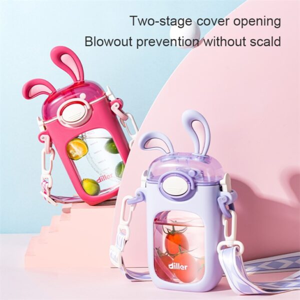 Lovely Rabbit Ear Water Bottle For Kid - 画像 (4)