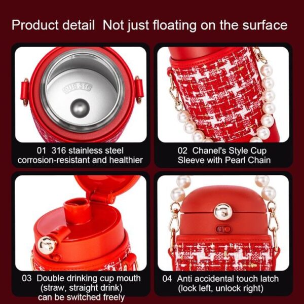 Luxury Insulated Water Bottle With Sleeve - 이미지 2