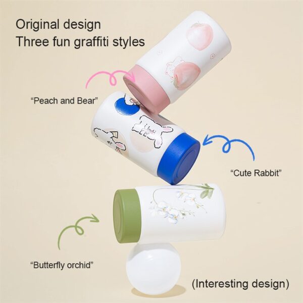 ⁦Mini Cartoon Insulated Water Bottle⁩ - الصورة ⁦7⁩