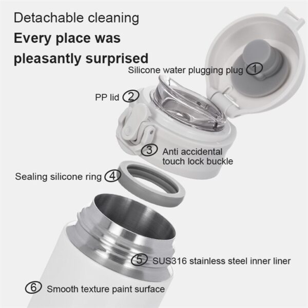 ⁦Minimalist Insulated Vacuum Flask⁩ - الصورة ⁦4⁩