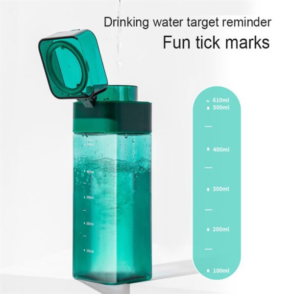 Minimalist Square Sports Water Bottle - 画像 (4)