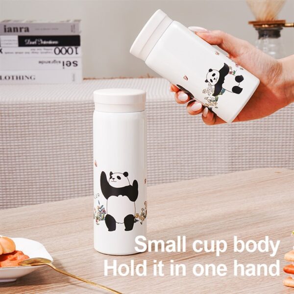 Panda Cartoon Insulated Water Bottle - 이미지 5