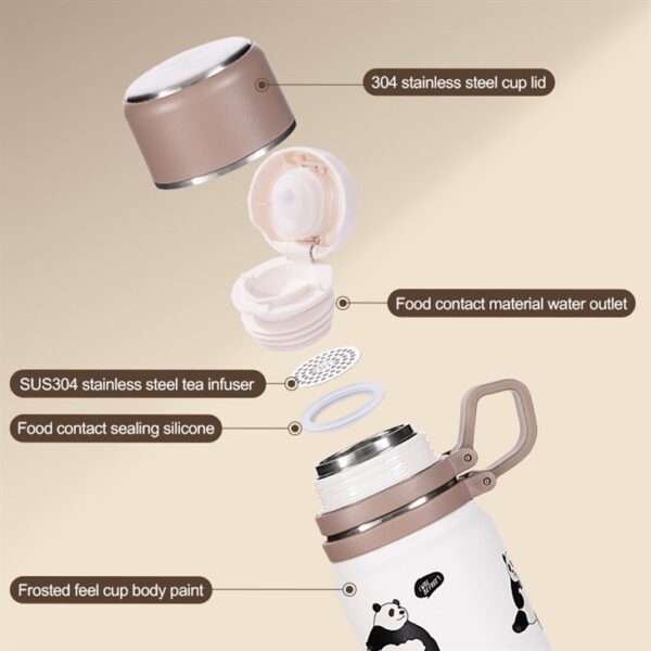 Panda Graffiti Outdoor Thermo Bottle - 画像 (5)