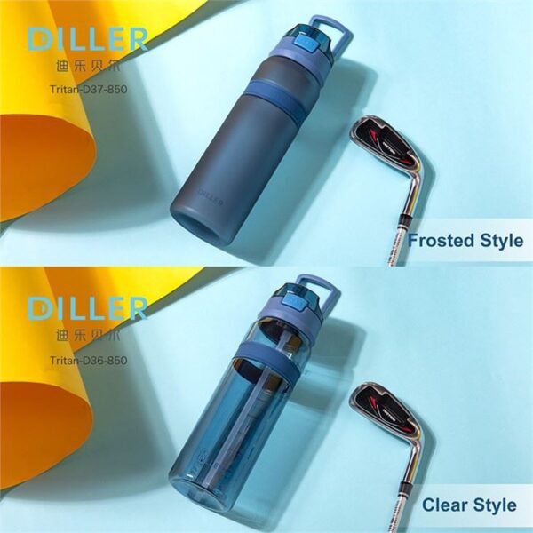 Plastic Drink Bottle With Straw - 이미지 6