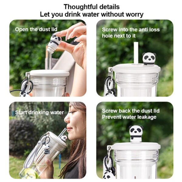 Plastic Panda Water Bottle - 이미지 8