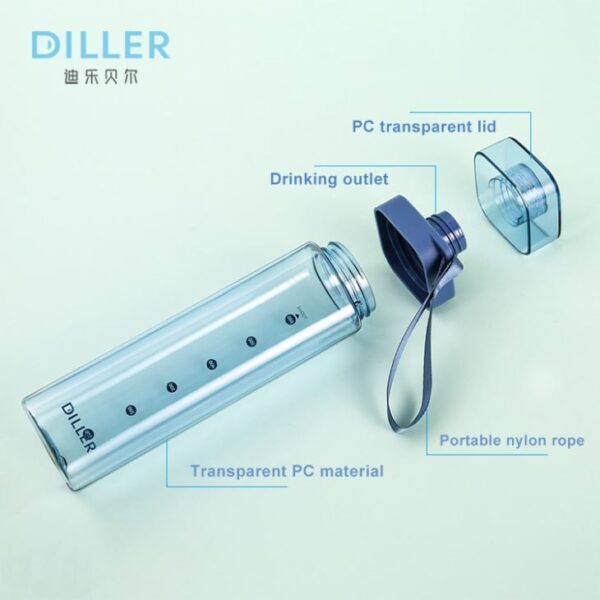 Plastic Square Water Bottle - 이미지 5