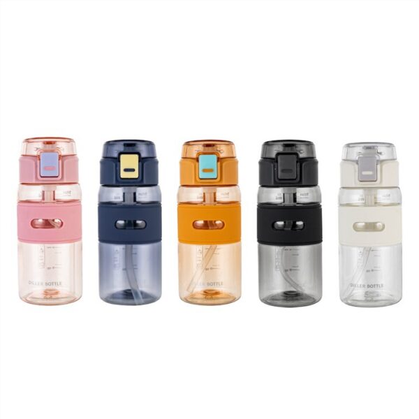 ⁦Plastic Water Flask With Silicone Rope⁩ - الصورة ⁦6⁩