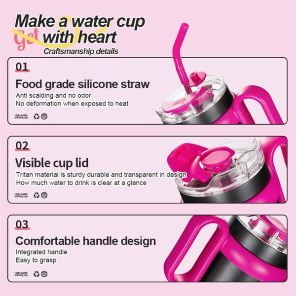 Portable Insulated Travel Coffee Mug - 이미지 2