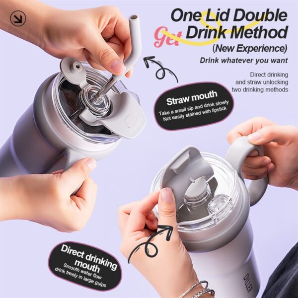 Portable Insulated Travel Coffee Mug - 이미지 3