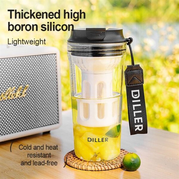 Portable Simple Glass Water Bottle - 이미지 7