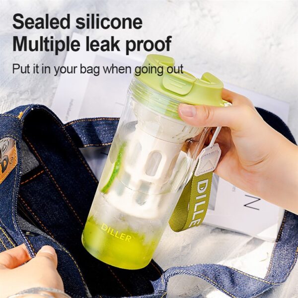 Portable Simple Glass Water Bottle - 이미지 5