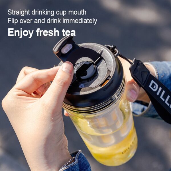 Portable Simple Glass Water Bottle - 이미지 3