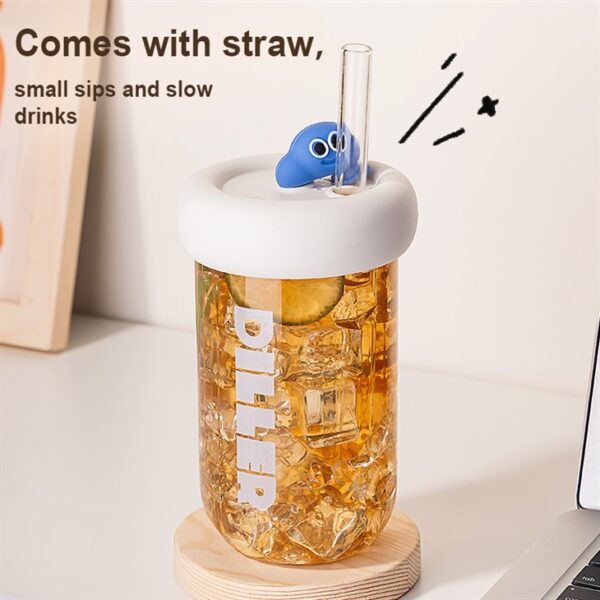 Reusable Glass Water Bottle - 이미지 4