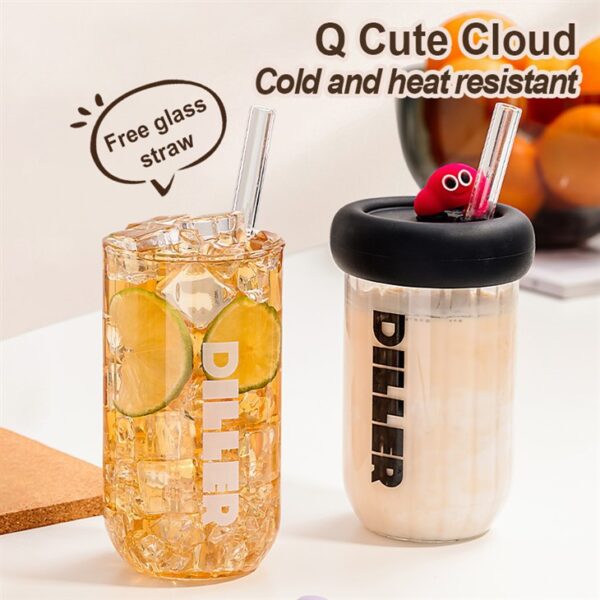 Reusable Glass Water Bottle - 이미지 6