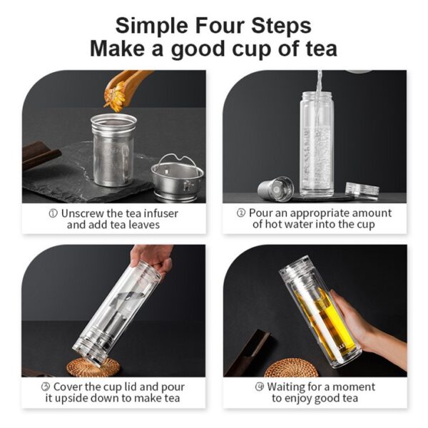 Simple Glass Water Bottle — изображение 6