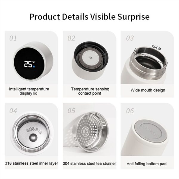 Smart Temperature Display Insulated Bottle - รูปภาพ 2