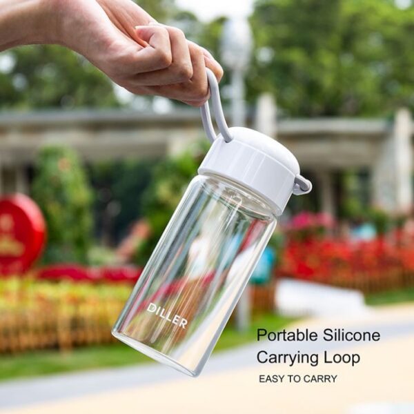 ⁦Spill Proof Glass Water Bottle⁩ - الصورة ⁦3⁩