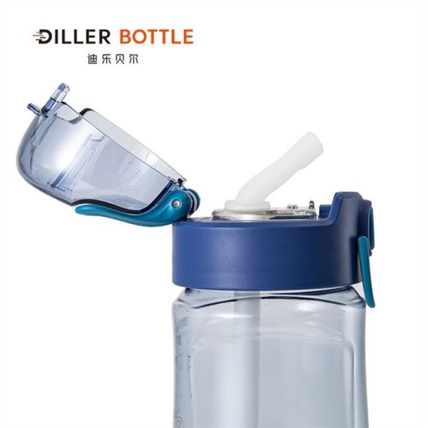 ⁦Sports Water Bottle With Straw⁩ - الصورة ⁦2⁩