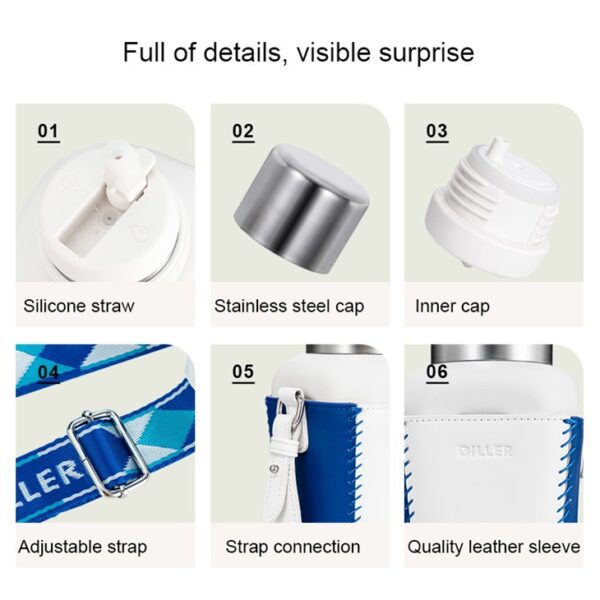 Square Shape Insulated Bottle - รูปภาพ 2