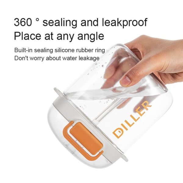 Square Sports Plastic Water Bottle - 이미지 6