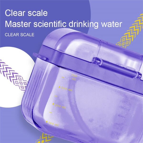 Square Tritan Water Bottle With Straw - รูปภาพ 5