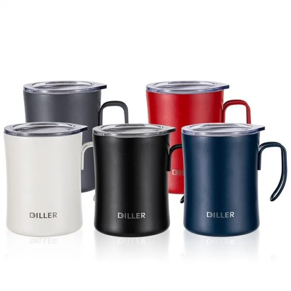 Stainless Steel Coffee Mug With Handle — изображение 5